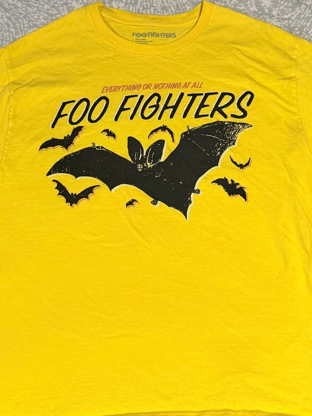 Foo Fighters 2024 Tour Shirt - Everything Or Nothing At All Bat Tee